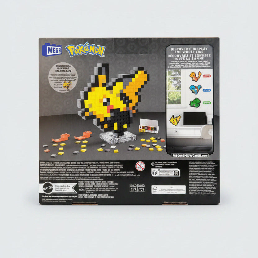 MEGA Pokémon Pikachu Building Toy Kit (400 Pieces) Retro Set for Collectors