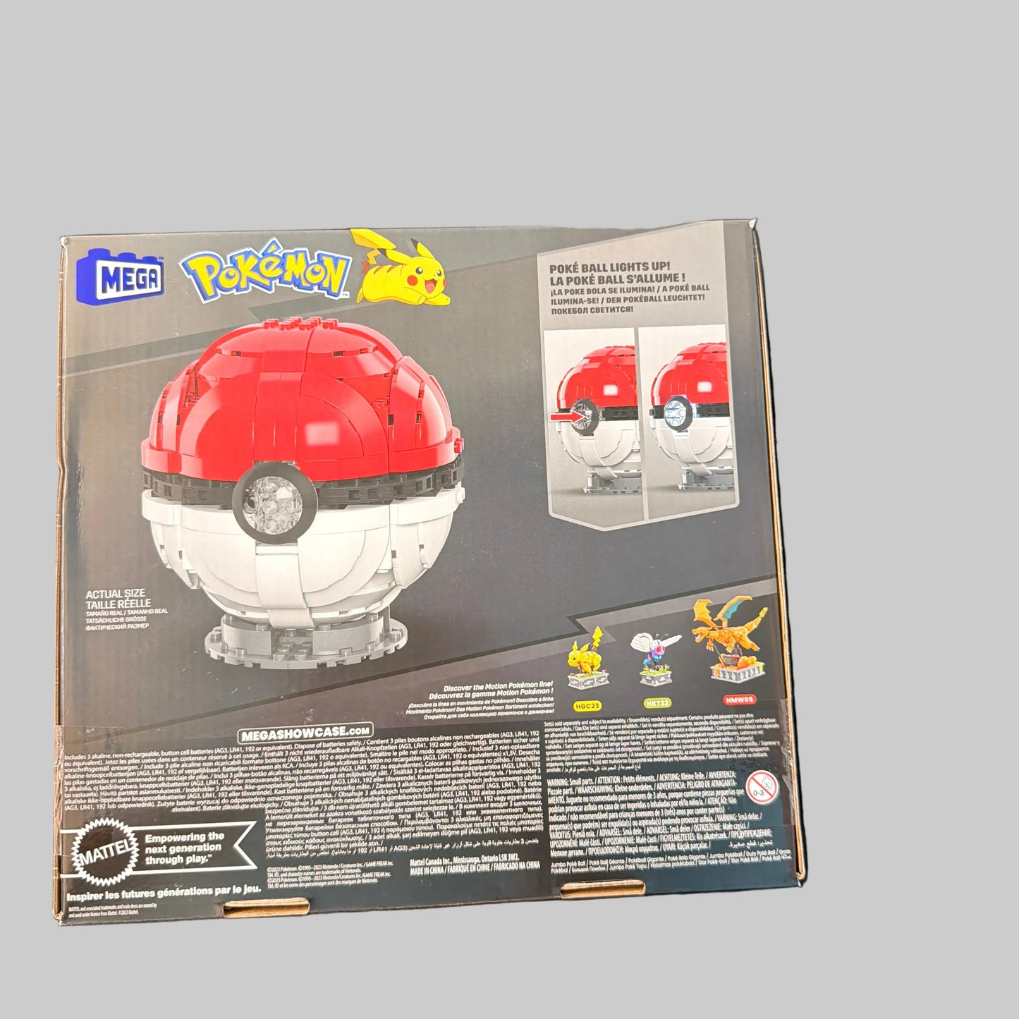 Pokemon Mega Jumbo Poke Ball Construx Set Light Up 304pc