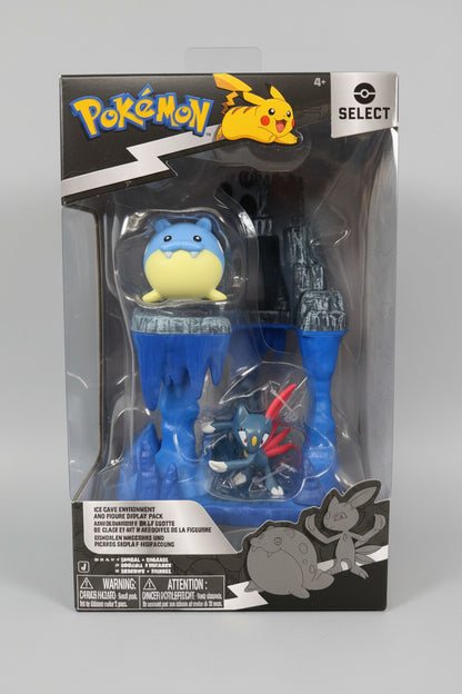 Pokemon Select Ice Cave Environment Pack Spheal Sneasel Figure Series 7