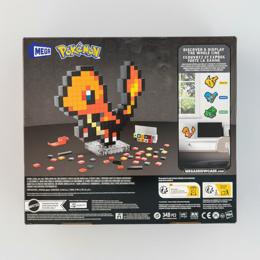 MEGA Pokémon Charmander Building Toy Kit (349 Pieces) Retro Set for Collectors