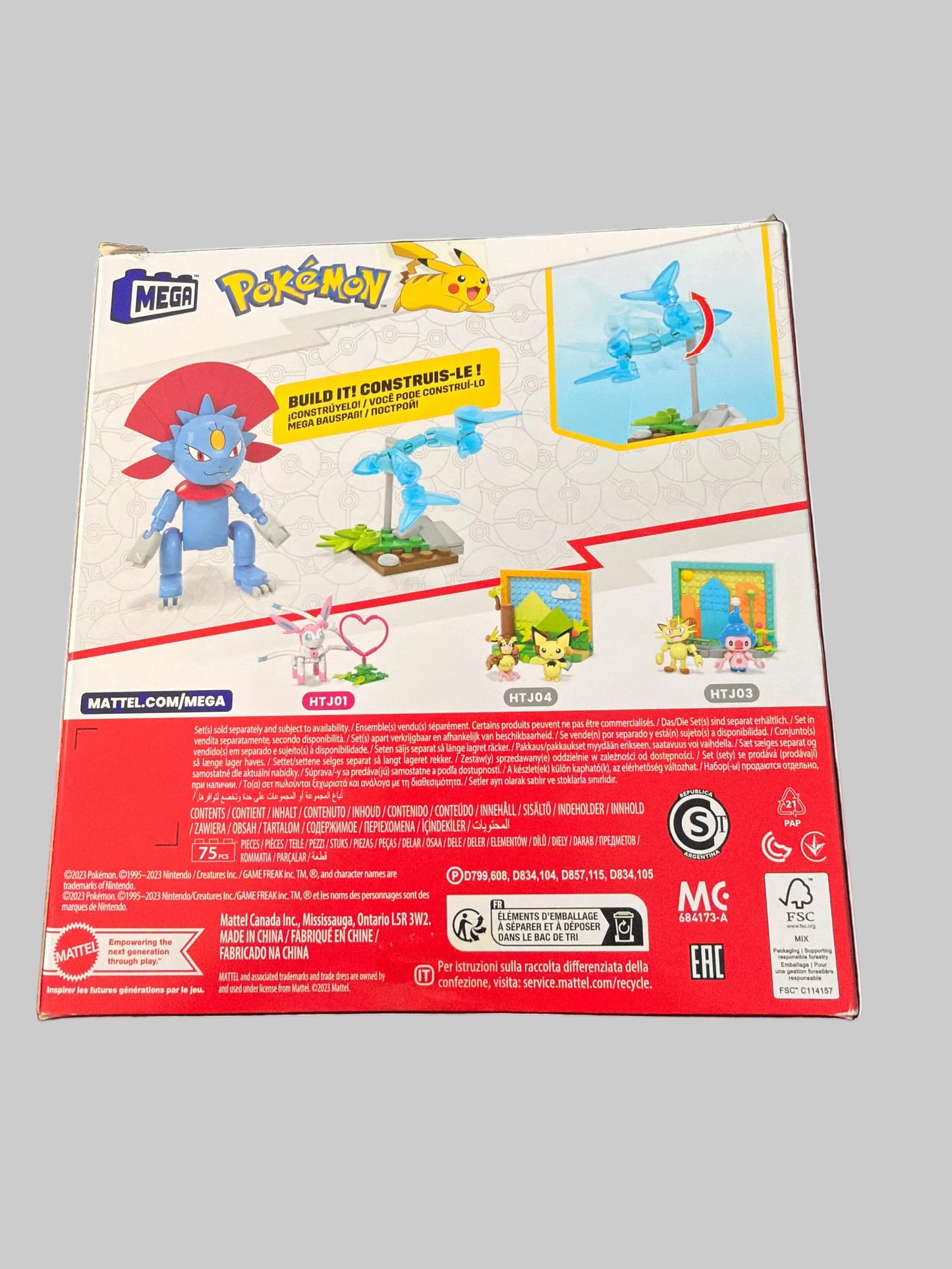 MEGA Pokémon Weavile Dimoret 75 Piece Power Pack Set