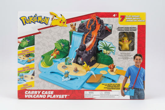 Pokémon Volcano Playset Carry Case with Pikachu Figure