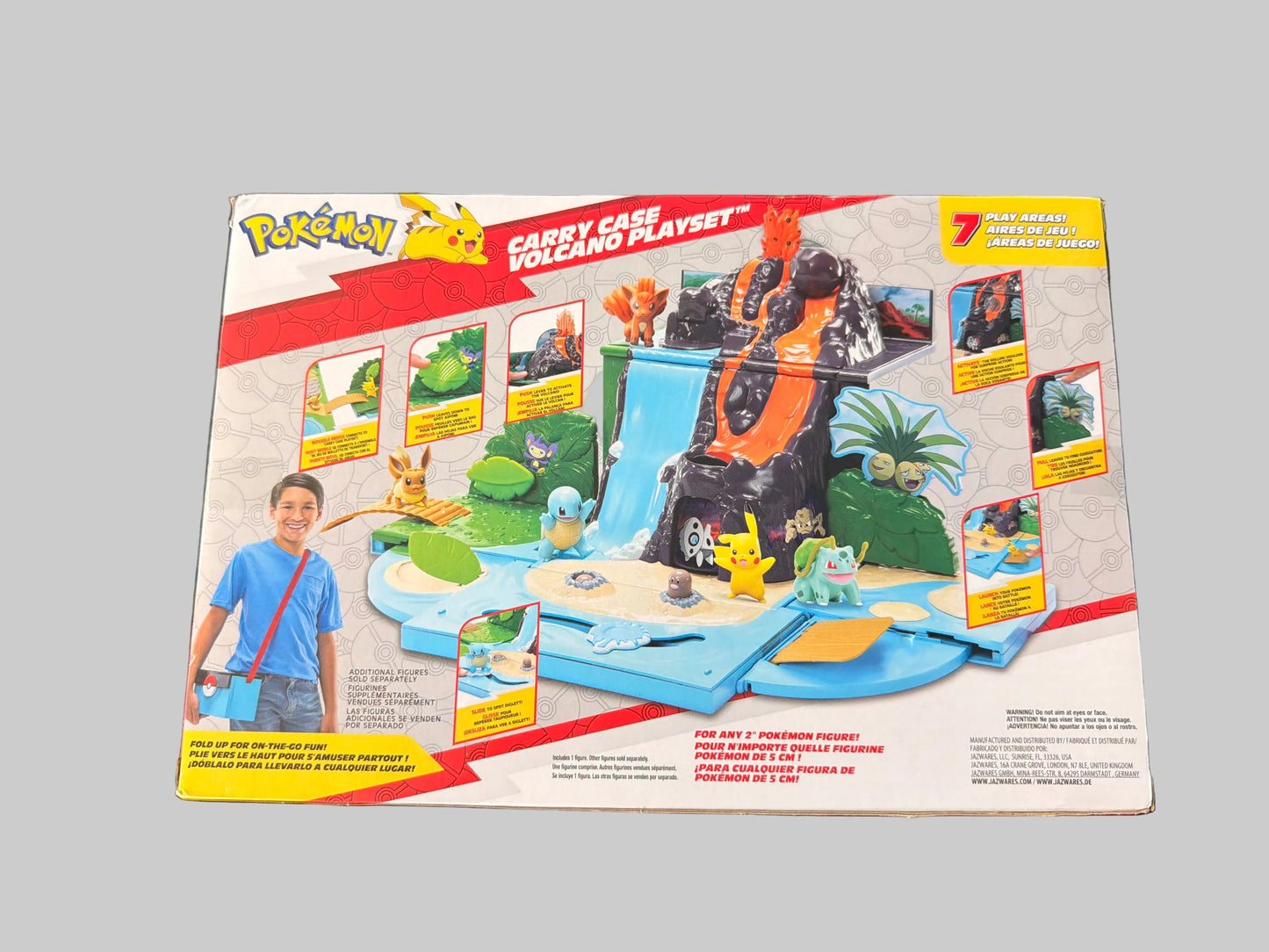 Pokémon Volcano Playset Carry Case with Pikachu Figure