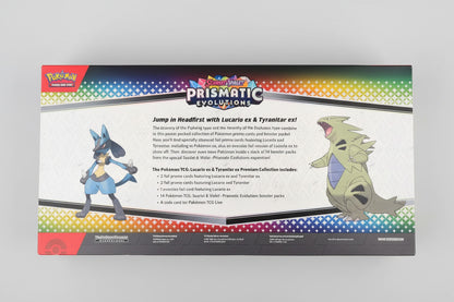 Pokemon TCG: Prismatic Evolutions Lucario ex & Tyranitar ex Premium Collection