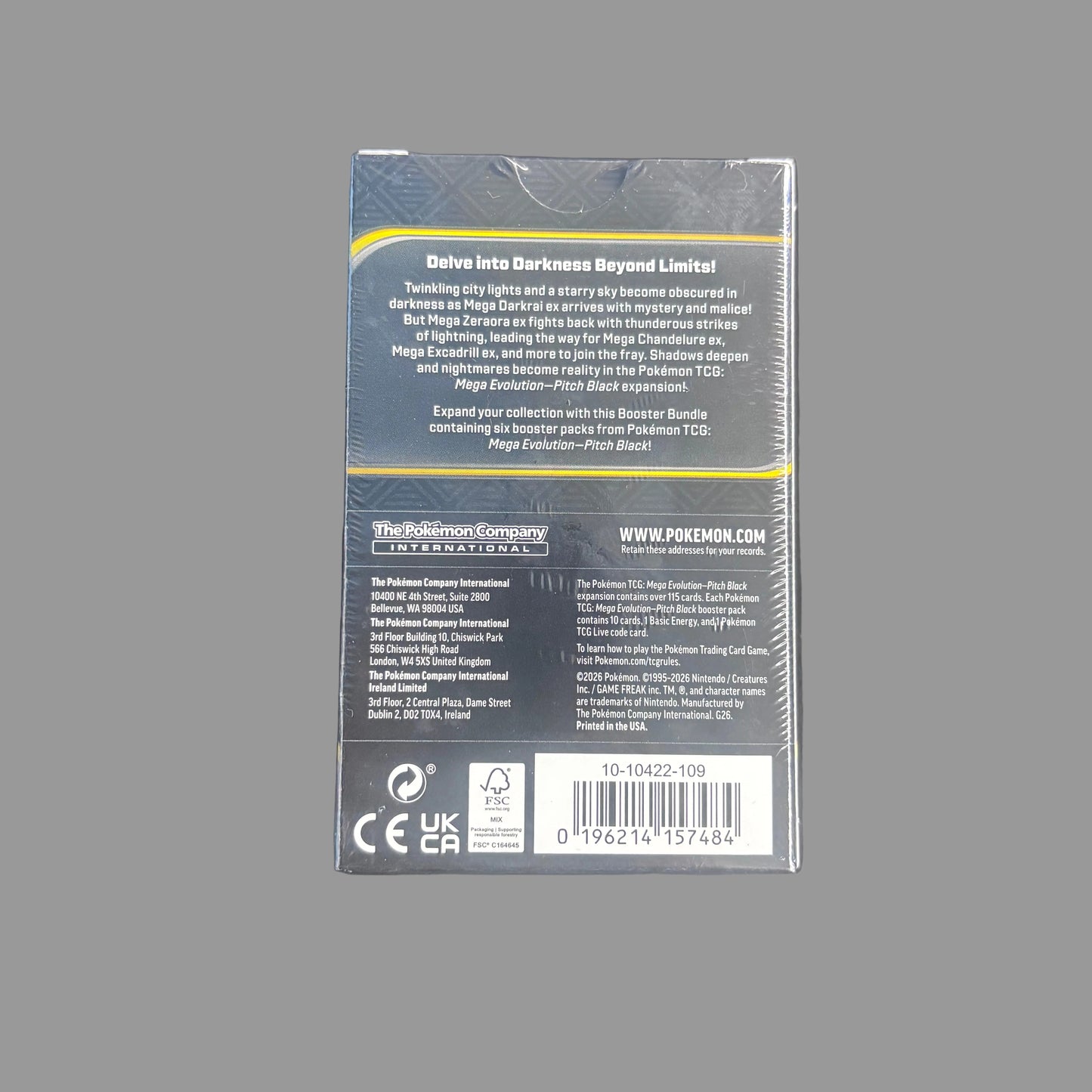 Pokémon TCG: Mega Evolution-Pitch Black Booster Bundle (6 Packs)