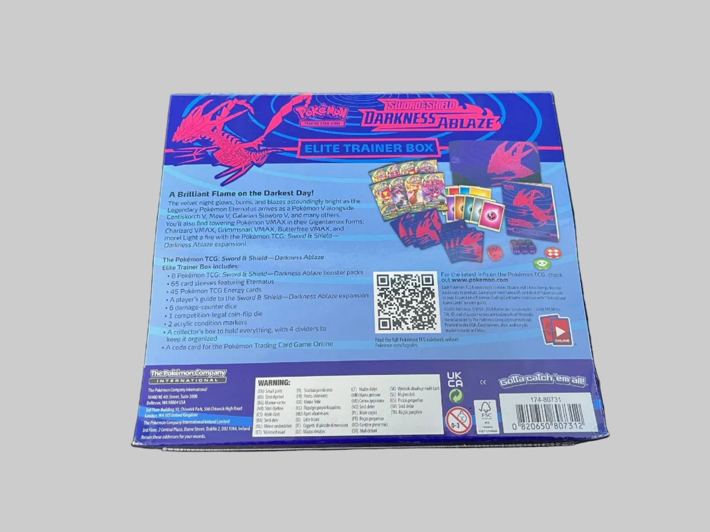 Pokémon TCG: Sword & Shield-Darkness Ablaze Elite Trainer Box